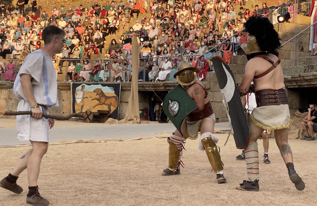 Lucha de Gladiadores en el Anfiteatro